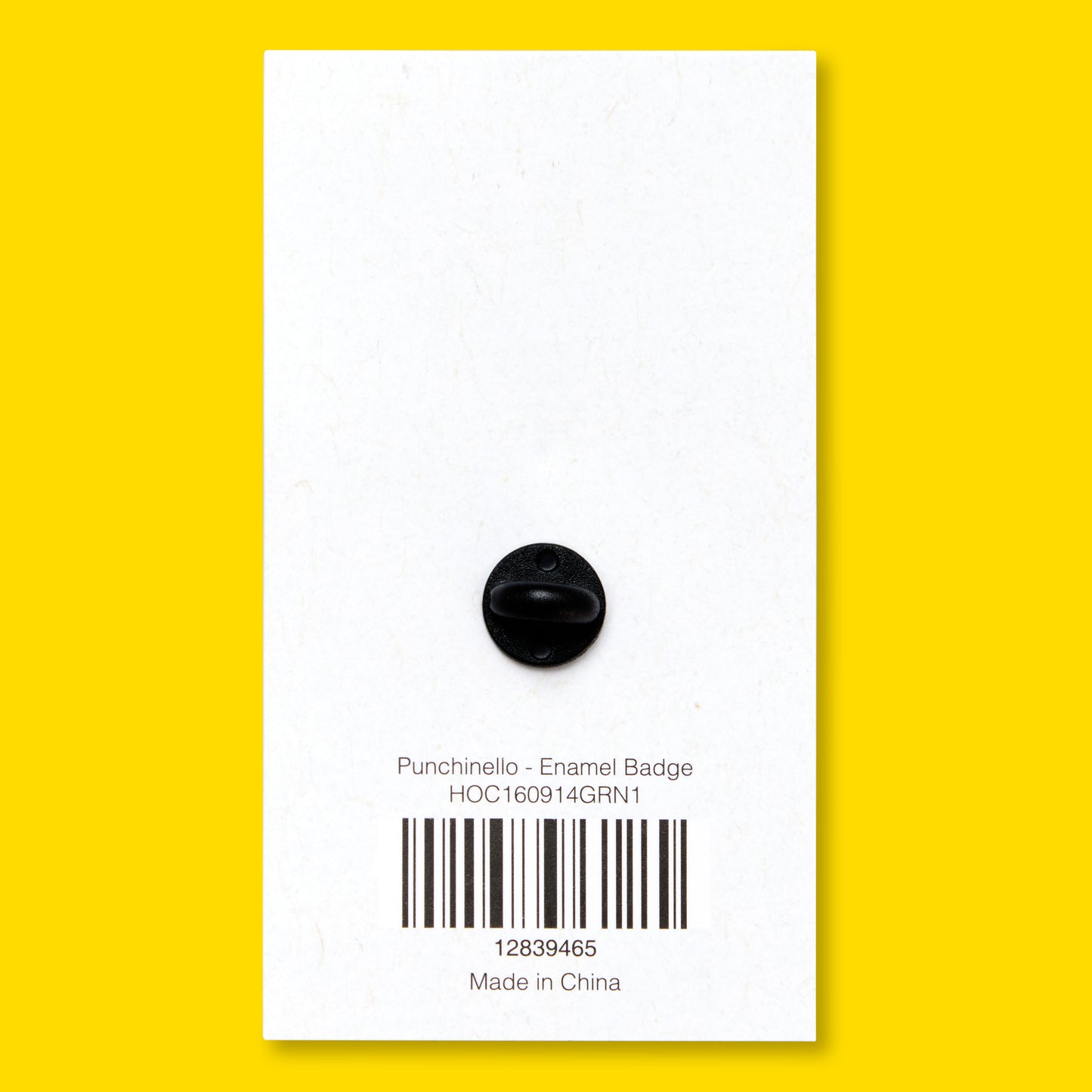 Punchinello enamel pin