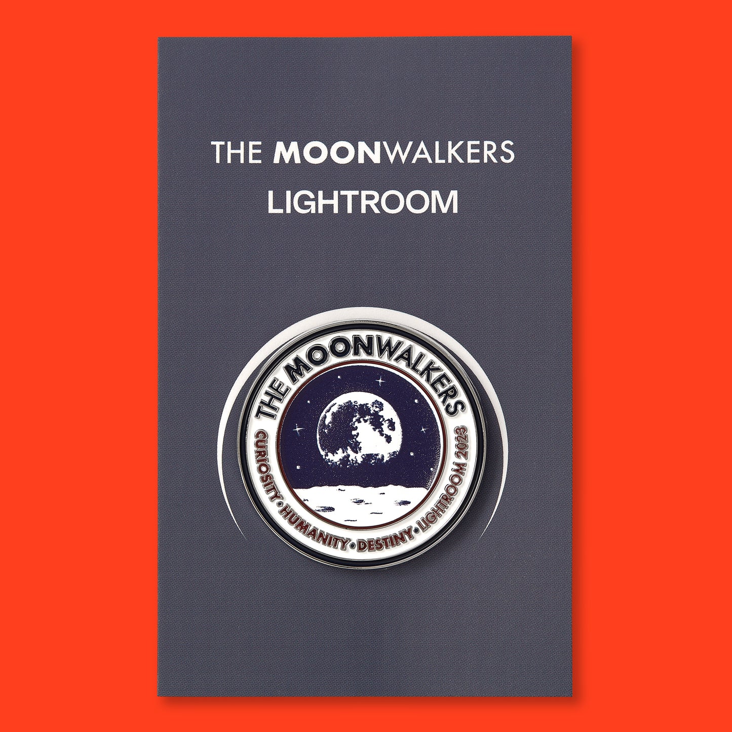 The Moonwalkers enamel pin