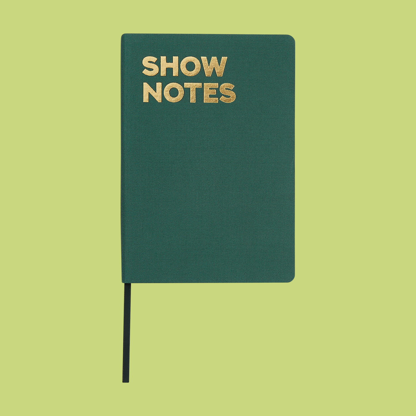 Show Notes notebook (green)