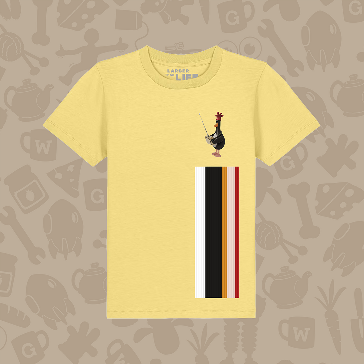 Feathers Clay kids tee
