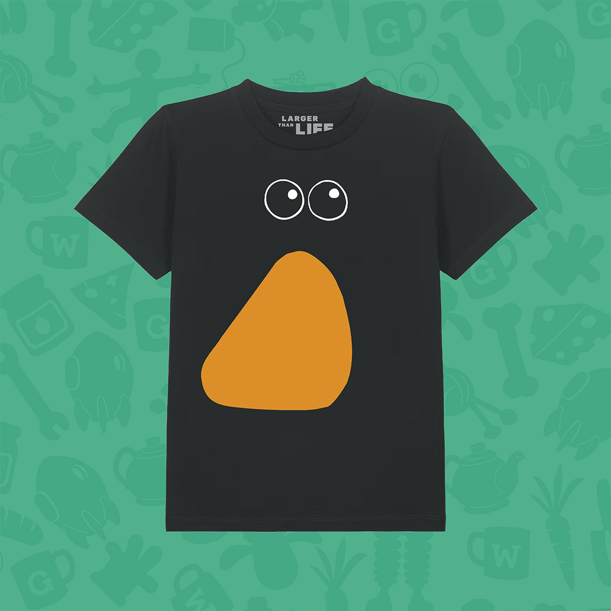 Feathers Face kids tee