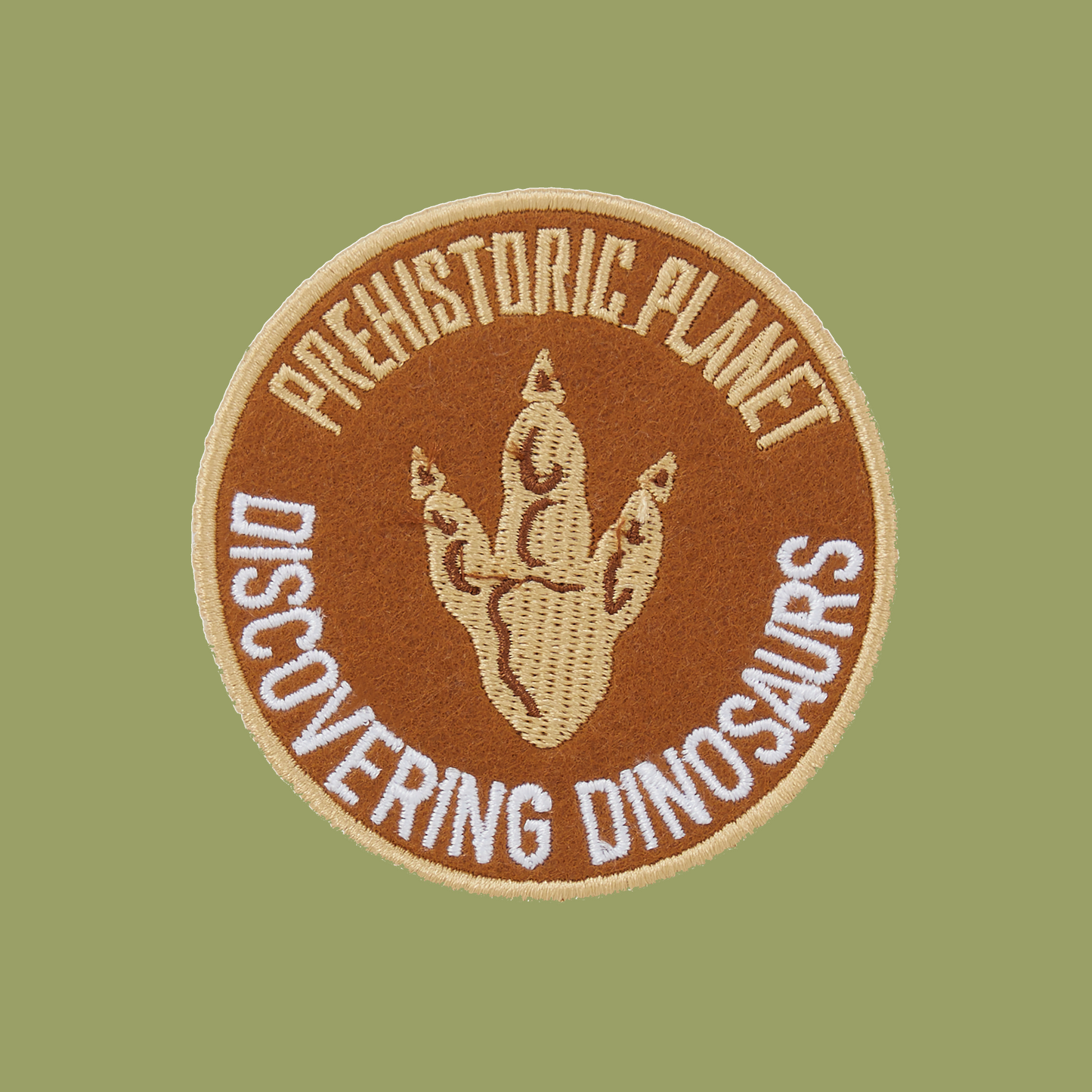 Prehistoric Planet: Discovering Dinosaurs patch (tan)