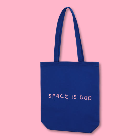 'Space Is God' tote bag