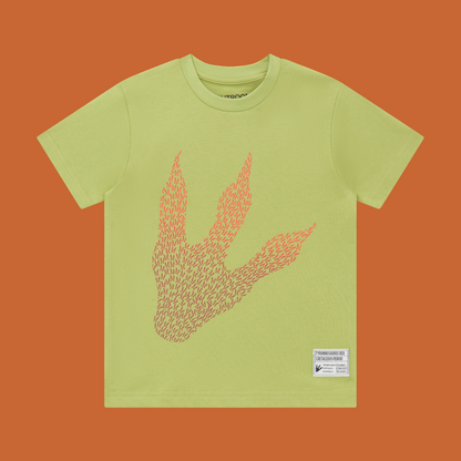 Footprint kids tee (green)