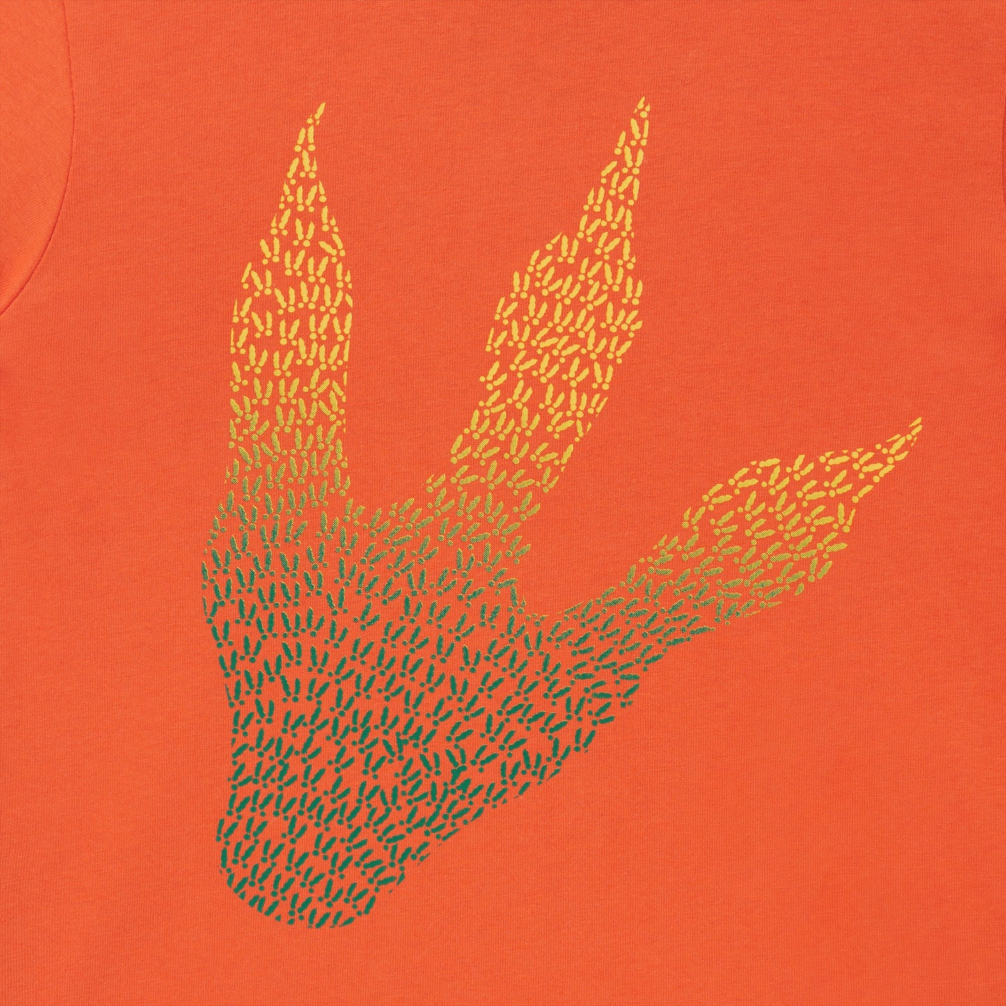 Footprint kids tee (orange)