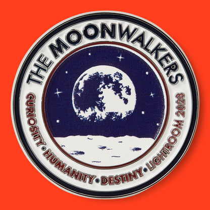 The Moonwalkers enamel pin