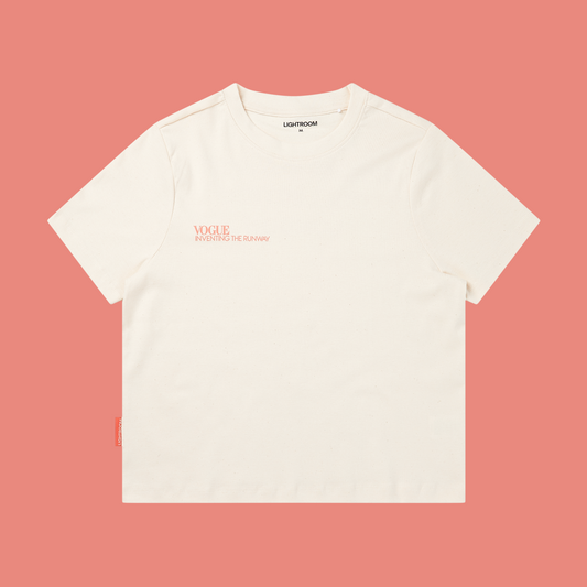 Spring Summer Collection fitted tee (peach)