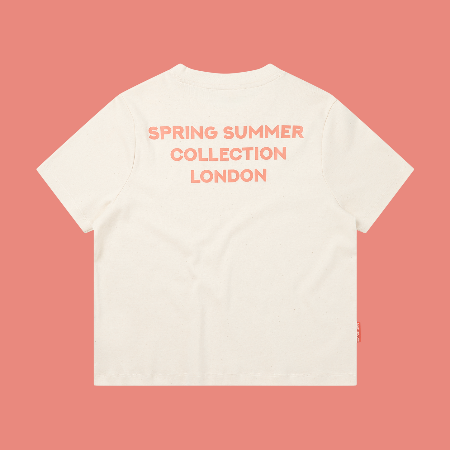 Spring Summer Collection fitted tee (peach)