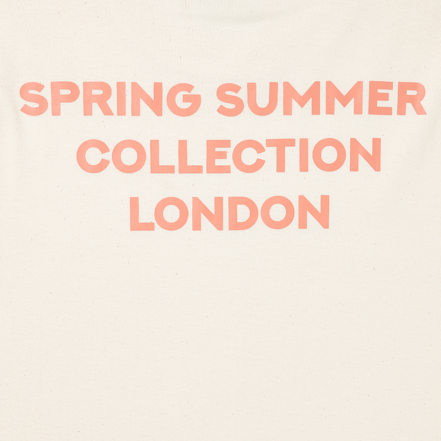 Spring Summer Collection fitted tee (peach)