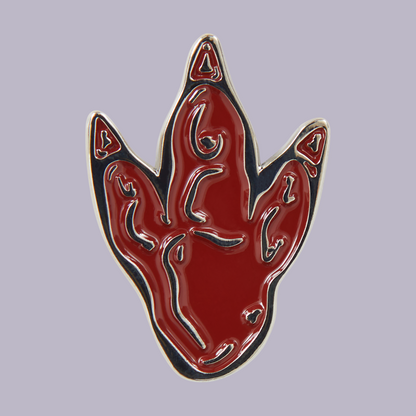 Dinosaur Footprint enamel pin set