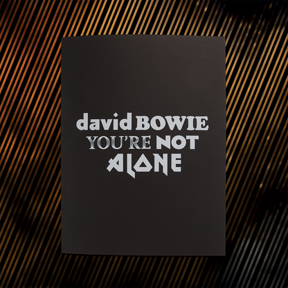 David Bowie You're Not Alone programme